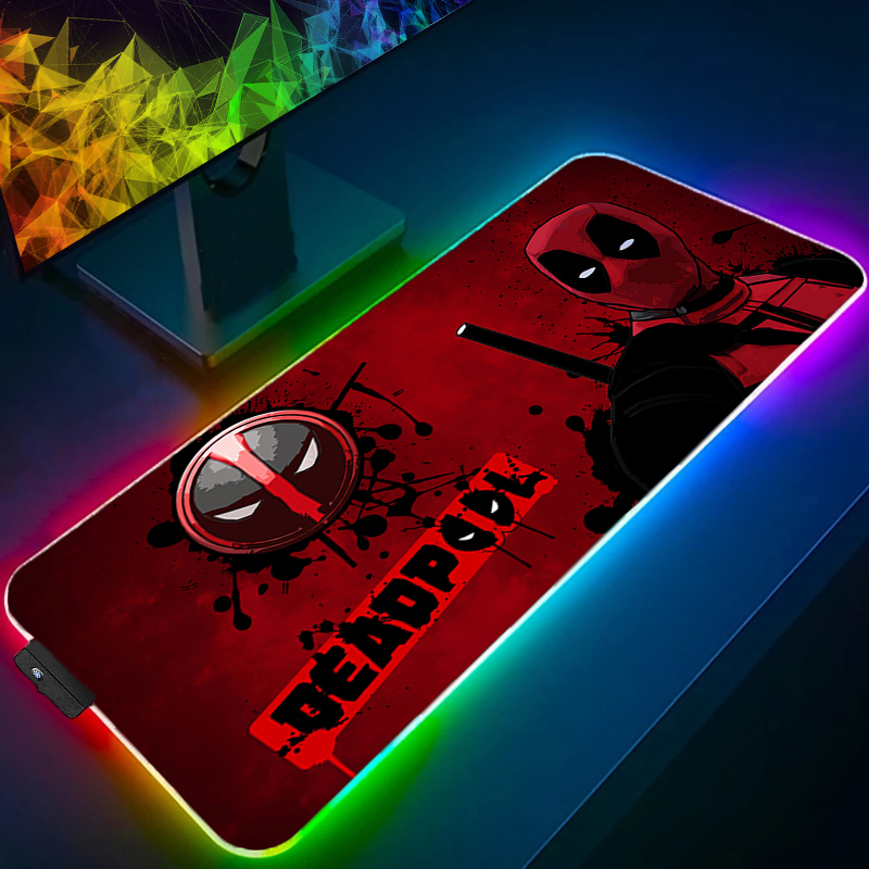 Gaming Office Accessories - LED Mouse Pad Gaming Backlight Lock
