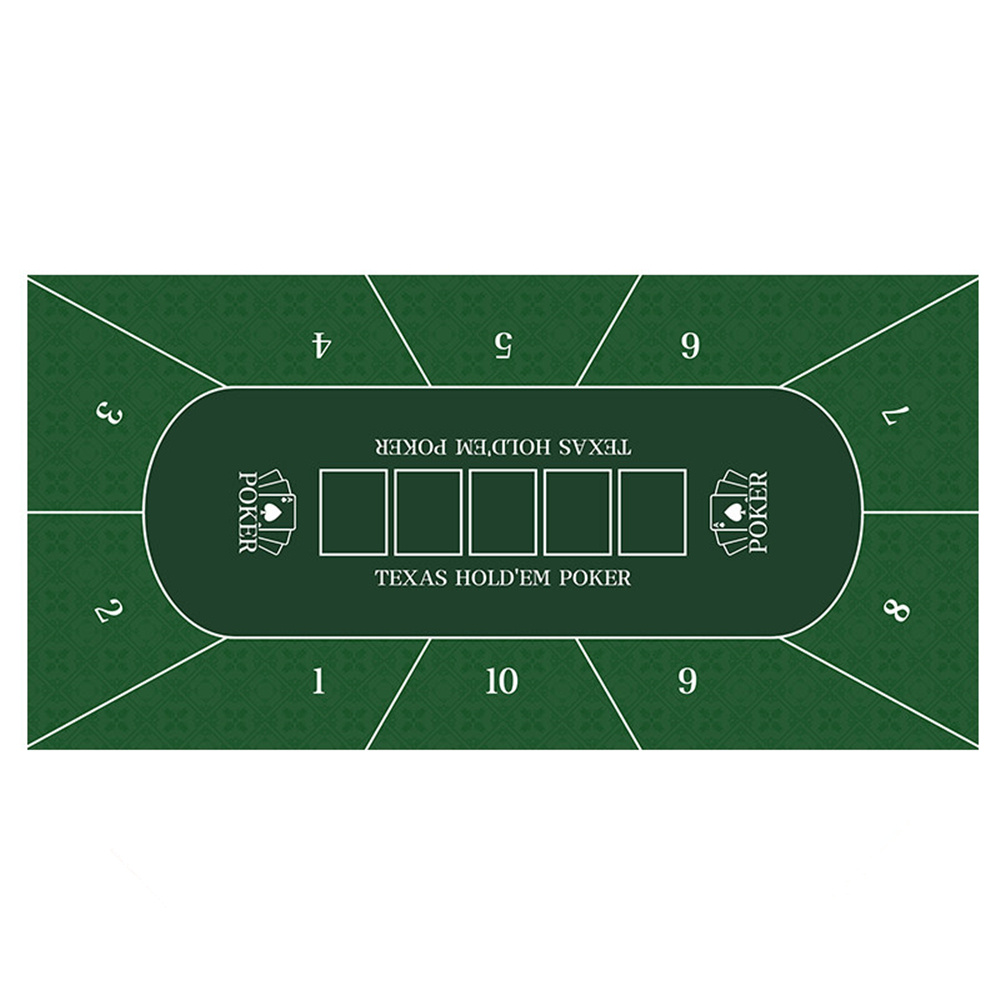 Gaming Accessories Desk - Casino Texas Hold'em Table Mat Rubber