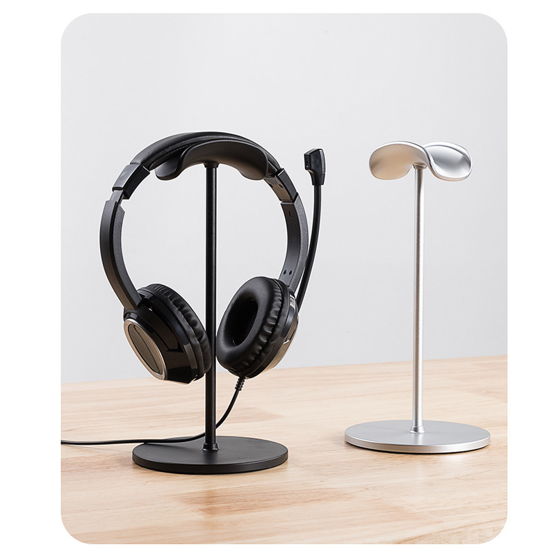 Gaming Office Accessories - Metal Head-Mounted Headphone Stand Non-Slip Detachable
