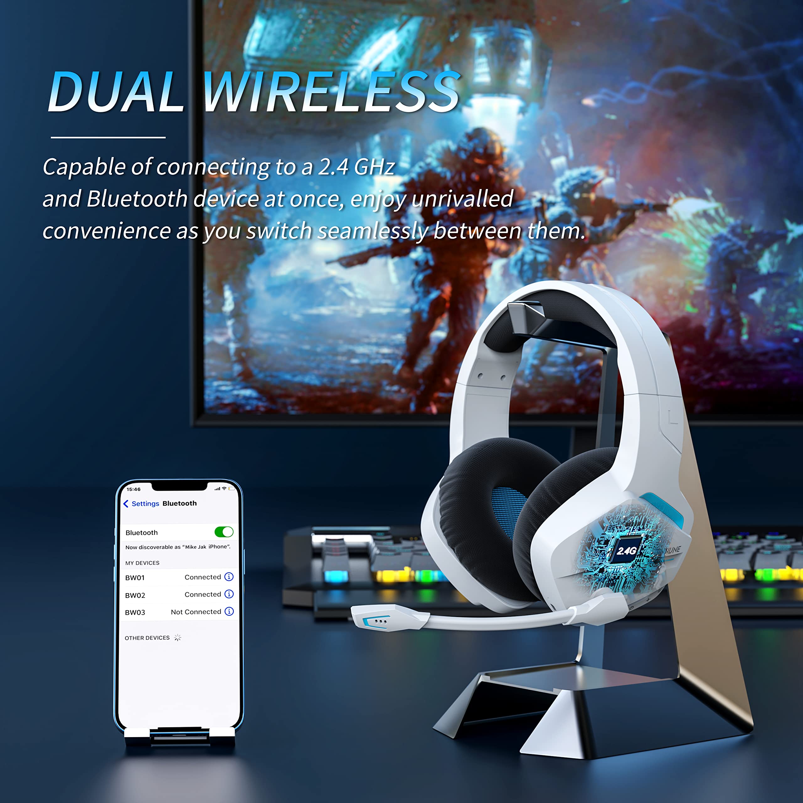 BINNUNE BW01 Gaming Headset wi - Venom Gaming Accessories 评论和价格