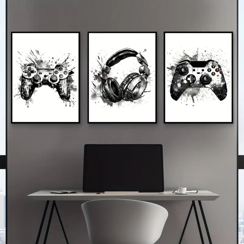 3pcs frameless Canvas Painting - Gaming Accessories Bedroom 评论和价格