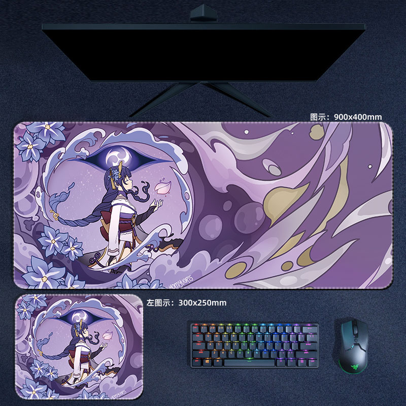 Anime Genshin Impact Mouse Pad - Gaming Accessories Desk 评论和价格