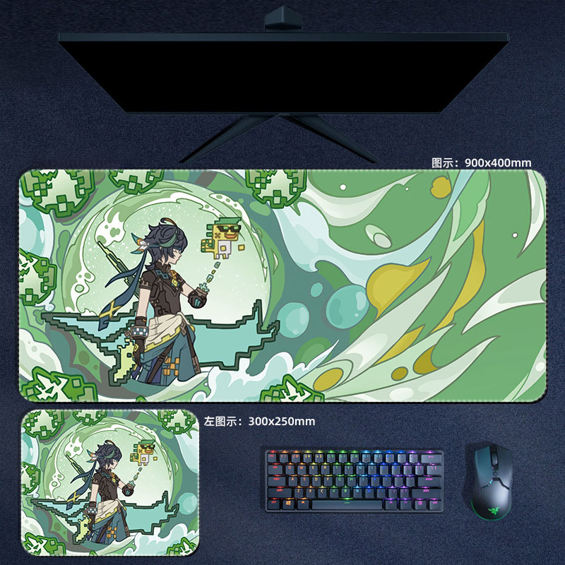 Anime Genshin Impact Mouse Pad - Gaming Accessories Desk 评论和价格
