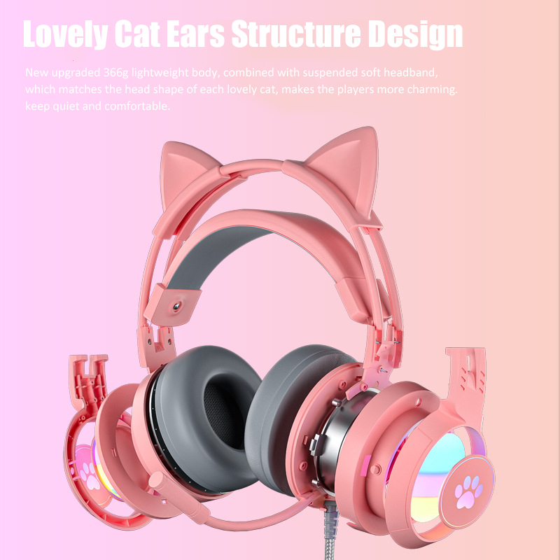 Cute Cat Ear Gaming Headphones - Venom Gaming Accessories 评论和价格
