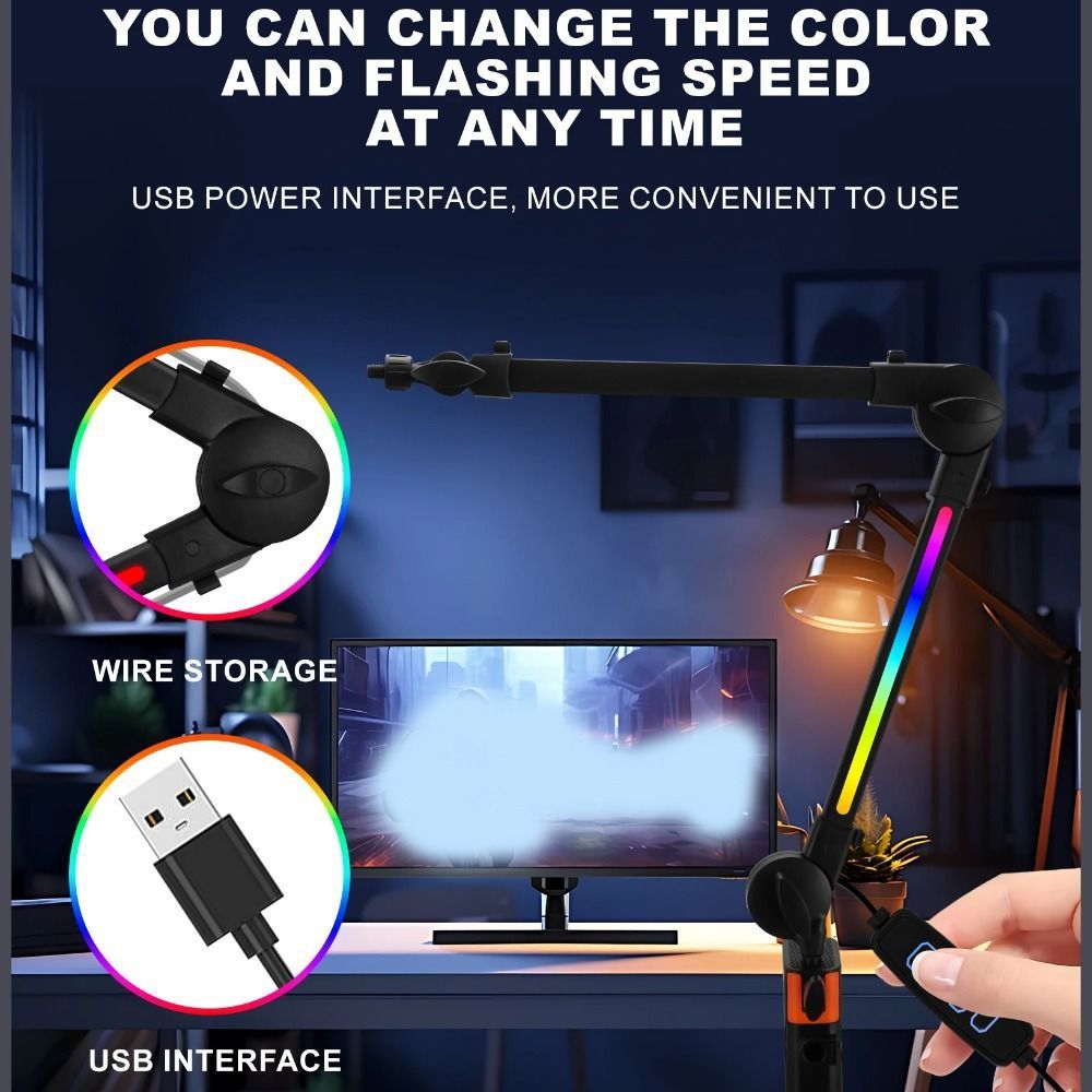 Microphone Boom Arm Mic Stand  - Video Gaming Accessories 评论和价格